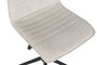 DKD Home Decor Silla de Poliéster y Metal Beige con Ruedas