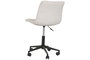 DKD Home Decor Silla de Poliéster y Metal Beige con Ruedas