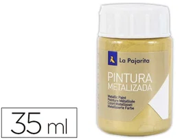 La Pajarita Pintura Metalizada ME-03 35 mL Oro Rico
