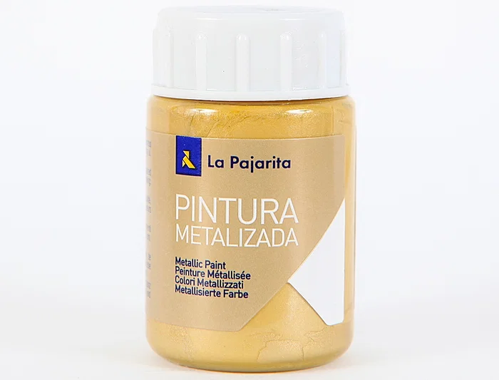 La Pajarita Pintura Metalizada ME-03 35 mL Oro Rico