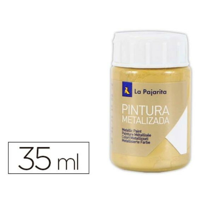 La Pajarita Pintura Metalizada Oro Rico 35 ml ME-03
