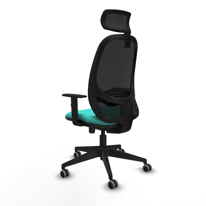 PIQUERAS Y CRESPO Silla de oficina Cilanco con mecanismo Sincro, Turquesa y Negro PIQUERAS Y CRESPO Silla de oficina Cilanco con mecanismo Sincro, Turquesa y Negro