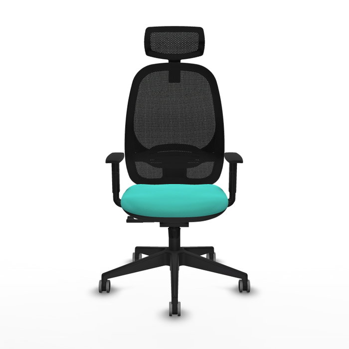 PIQUERAS Y CRESPO Silla de oficina Cilanco con mecanismo Sincro, Turquesa y Negro PIQUERAS Y CRESPO Silla de oficina Cilanco con mecanismo Sincro, Turquesa y Negro