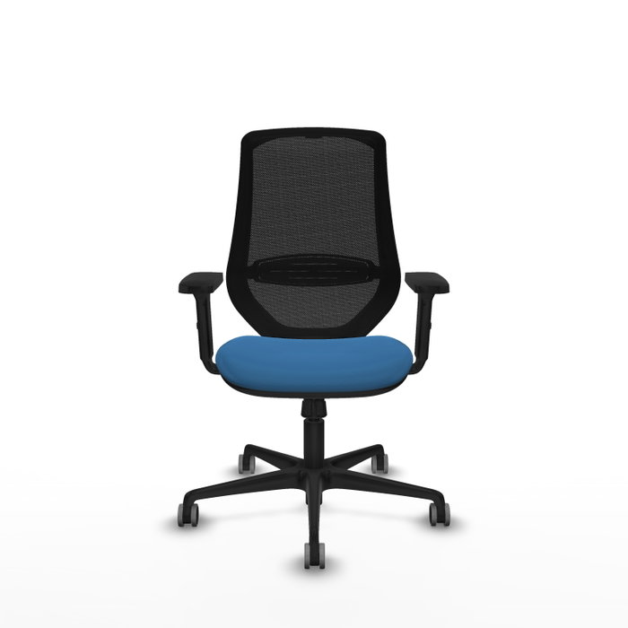 PIQUERAS Y CRESPO Silla de oficina Mardos Azul claro y Negro