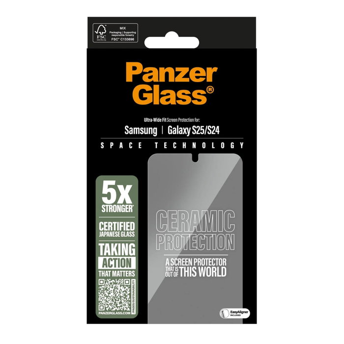 PanzerGlass Ceramic Screen Protector para Samsung Galaxy S25 y S24
