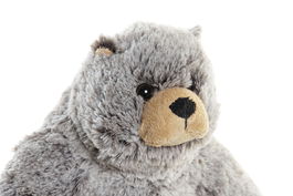 DKD Home Decor Peluche Oso Beige Gris 17 x 22 x 23 cm 4 Unidades