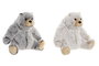 DKD Home Decor Set de 2 Peluches de Oso Beige y Gris (23x17x22 cm) de Poliéster