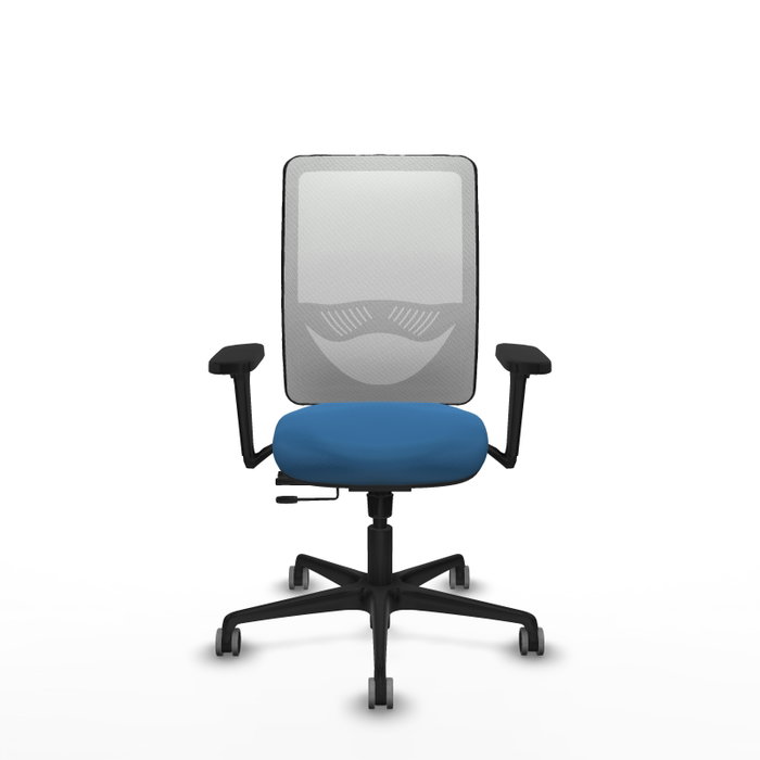 PIQUERAS Y CRESPO Silla de oficina Zulema con mecanismo Sincro/Traslack, Azul claro y Blanco PIQUERAS Y CRESPO Silla de oficina Zulema con mecanismo Sincro/Traslack, Azul claro y Blanco