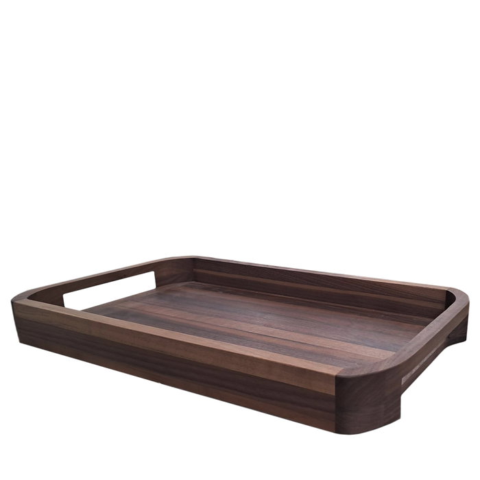 ARTELEGNO Bandeja Room Service Legno, Madera Nogal, Dimensiones 55x35.5x5.5 cm