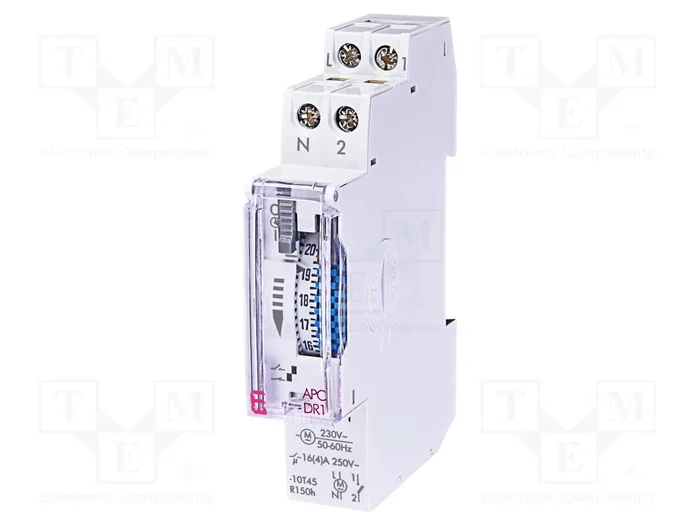 ETI POLAM Programador de tiempo analógico 230V AC 250V AC/16A ETI POLAM Programador de tiempo analógico 230V AC 250V AC/16A