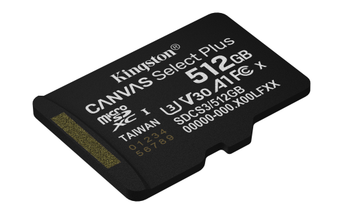 Kingston Memory microSDXC 512GB UHS-I SDCS3/512GBSP para almacenamiento