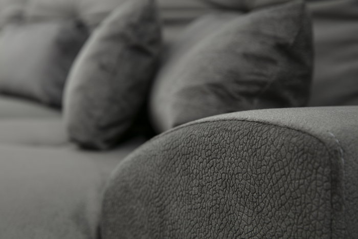 Atelier Del Sofa Sofá Esquinero Left (Chl+3R) Antracita 308x190cm, Comodidad y Estilo con Respaldo Ajustable y Patas Metálicas