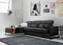 Atelier Del Sofa Sofá Esquinero Left (Chl+3R) Antracita 308x190cm, Comodidad y Estilo con Respaldo Ajustable y Patas Metálicas