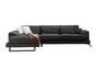 Atelier Del Sofa Sofá Esquinero Left (Chl+3R) Antracita 308x190cm, Comodidad y Estilo con Respaldo Ajustable y Patas Metálicas