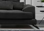 Atelier Del Sofa Sofá Esquinero Left (Chl+3R) Antracita 308x190cm, Comodidad y Estilo con Respaldo Ajustable y Patas Metálicas