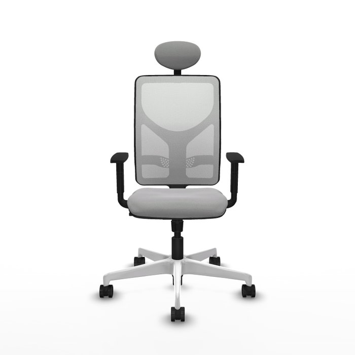 PIQUERAS Y CRESPO Silla de oficina Motilla con mecanismo Sincro, Gris claro y Blanco PIQUERAS Y CRESPO Silla de oficina Motilla con mecanismo Sincro, Gris claro y Blanco