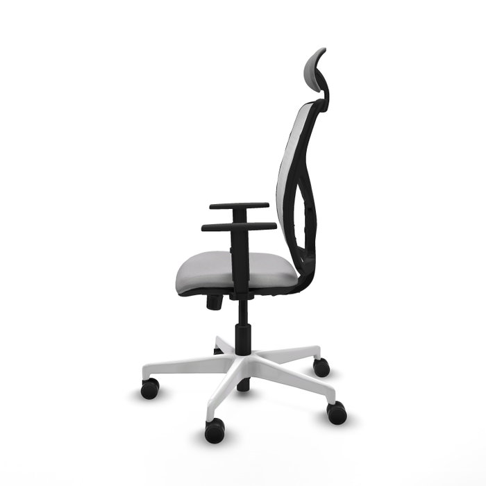PIQUERAS Y CRESPO Silla de oficina Motilla con mecanismo Sincro, Gris claro y Blanco PIQUERAS Y CRESPO Silla de oficina Motilla con mecanismo Sincro, Gris claro y Blanco