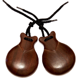 Castañuelas Jale de Imitación Bubinga Natural Del Nº 7