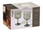 Vivalto Copa Troquelada 380 ml Verde Vidrio 9 x 17.1 x 9 cm (Set de 24)