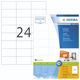 Herma Etiquetas Premium Blancas 70x37 mm A4 100 Hojas