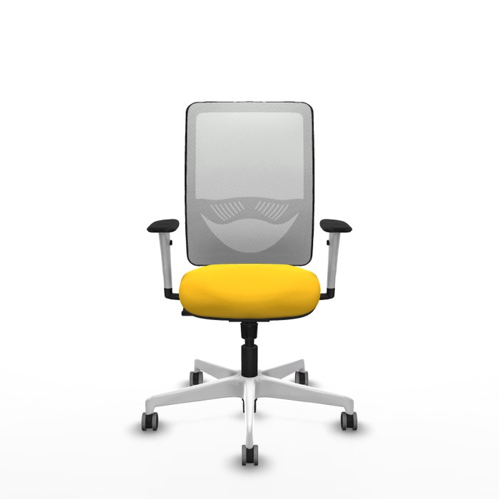 PIQUERAS Y CRESPO Silla de oficina Zulema con mecanismo Sincro, Amarillo y Blanco PIQUERAS Y CRESPO Silla de oficina Zulema con mecanismo Sincro, Amarillo y Blanco