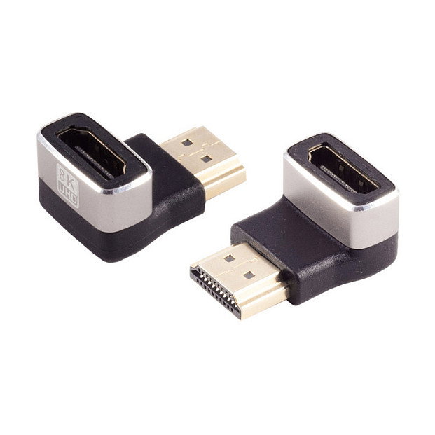 S-Impuls Adaptador HDMI 10-01050 8K con ángulo de 90° hacia abajo S-Impuls Adaptador HDMI 10-01050 8K con ángulo de 90° hacia abajo