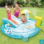 Intex Centro de Juegos Cocodrilo con Tobogán 57165NP - Piscina Infantil Multijuegos 201x170x84 cm