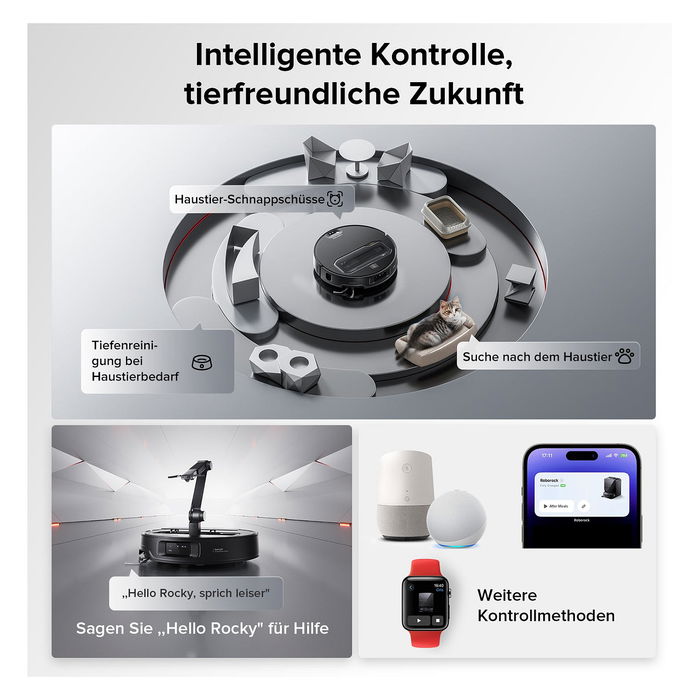 Roborock Saros Z70 Aspirador Robot, Negro