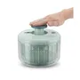 Livoo MEN434 Centrifugadora de Ensaladas con Empujador, 4.2 L, Centrifugado mediante Empujador, Cesta Escurridora, Apto para Lavavajillas