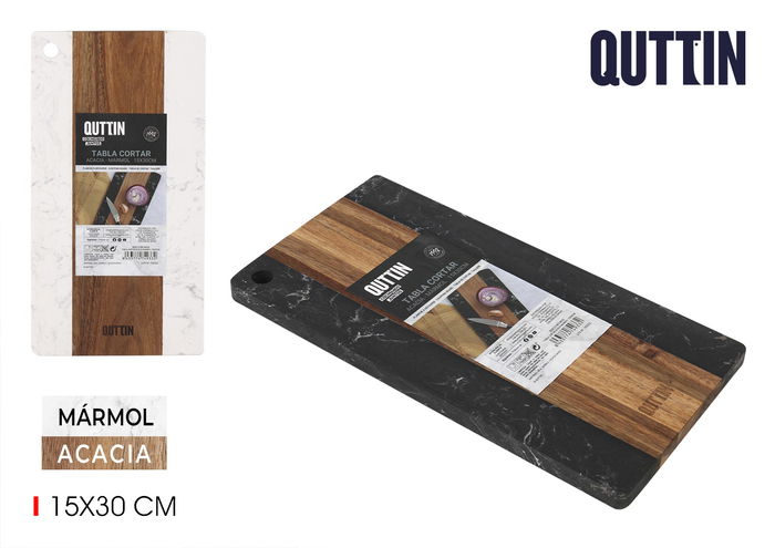 Quttin Tabla Cortar Acacia-Mármol 15 x 30 cm (10 Unidades) Quttin Tabla Cortar Acacia-Mármol 15 x 30 cm (10 Unidades)