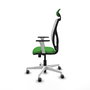PIQUERAS Y CRESPO Silla de oficina Motilla con mecanismo Sincro, Verde y Blanco