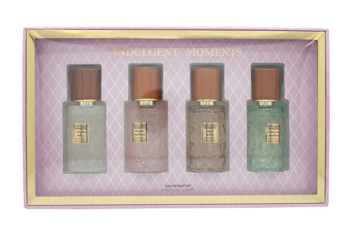 Indulgent Moments Replica Gift Set 15ml Cashmere & Vanilla EDP + 15ml Pink Peony & Water Lotus EDP + 15ml Neroli & Sea Salt EDP + 15ml Jasmine Petals & Cedarwood EDP
