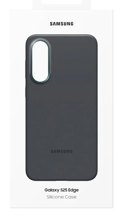 Samsung Funda de Silicona para Galaxy S25 Edge - Negro