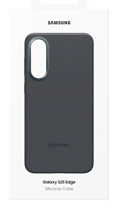 Samsung EF-PS937 Funda de Silicona Negro para Galaxy S25 Edge