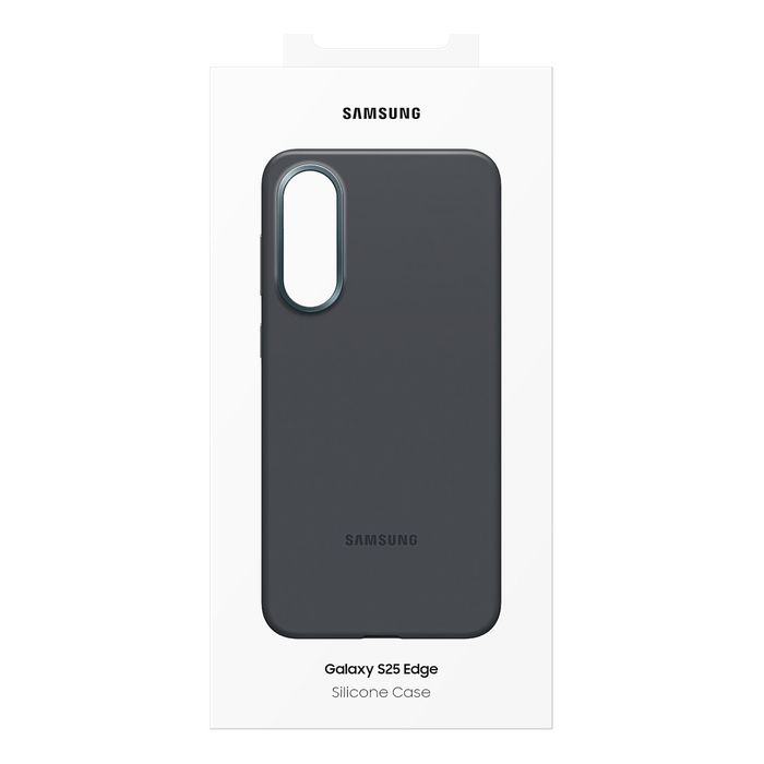 Samsung Funda Silicone Case para Galaxy S25 Edge, Negro