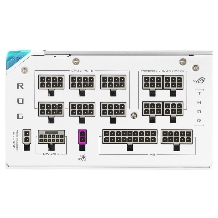 ASUS ROG-THOR-1200P Fuente de Alimentación PC Gaming 1200W 80 PLUS Platinum ATX 3.1 Totalmente Modular Blanco