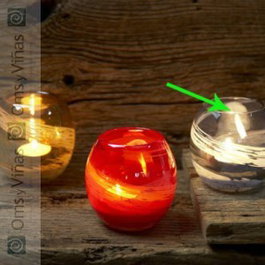 IMPULSE Pearl Candelero Humo - Candelabro de Orfebrería