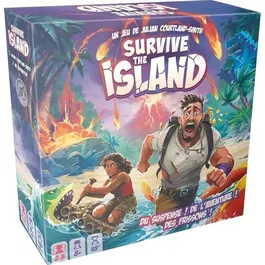 Asmodee Sobrevive a la Isla - Juego de Mesa (Idioma Francés)