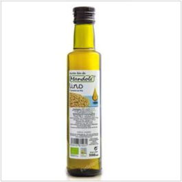 MANDOLE Aceite De Lino 500Ml Bio Primera Presión En Frío Alto Omega 3 Apto Alimentario