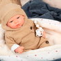 Muñecas Arias Muñeca Reborn Olona Beige con Saco de Dormir de 40 cm