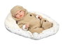 Muñecas Arias Muñeca Reborn Olona Beige con Saco Dormir 40 cm
