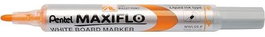 Pentel Maxiflo S Rotuladores para Pizarra Amarillos Punta Media, 12 unidades