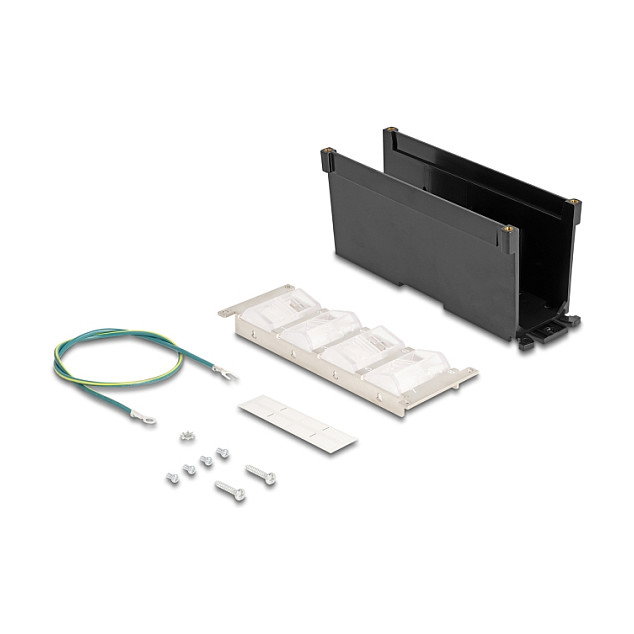 DeLOCK Soporte Keystone de 8 puertos inclinable para carril DIN o pared DeLOCK Soporte Keystone de 8 puertos inclinable para carril DIN o pared