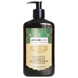 Arganicare Ricin Acondicionador sin enjuague reacondicionado, 400 ml