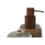 DKD Home Decor Dosificador de Gres PE Surtido Gris y Marrón (Pack de 2)