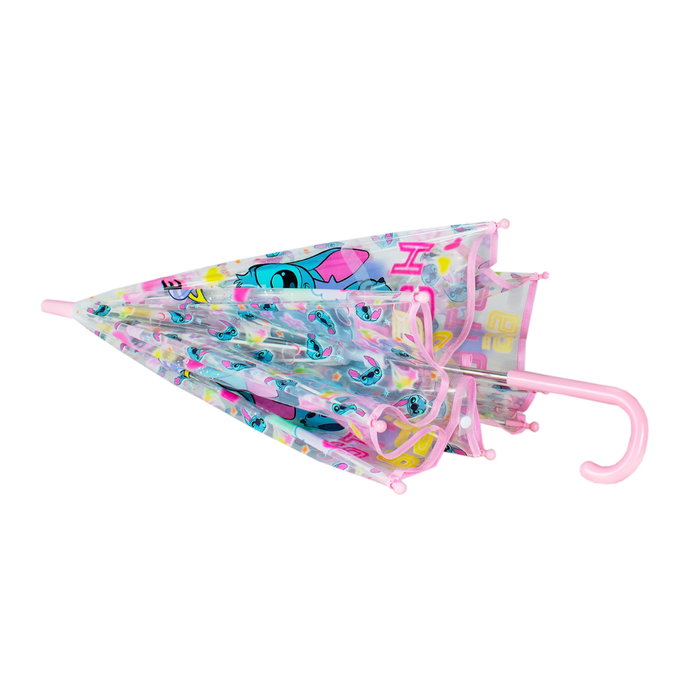 Kids Licensing Paraguas Stitch Infantil Transparente 46cm - Disney