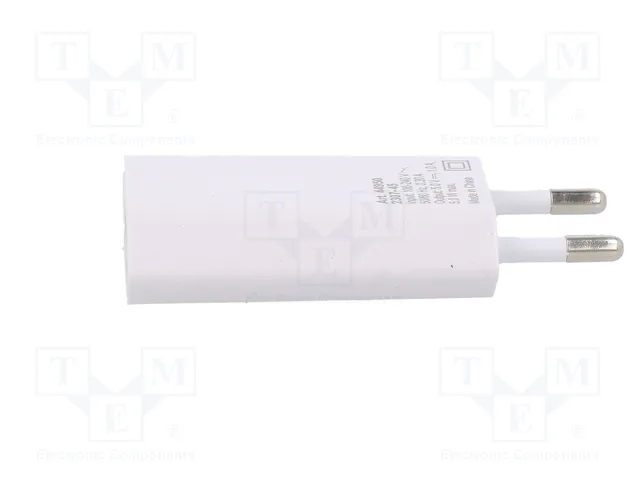 GOOBAY Alimentador de Impulso 5W con Salida USB y USB C, Blanco