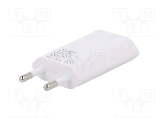 GOOBAY Alimentador de Impulso 5W con Salida USB y USB C, Blanco