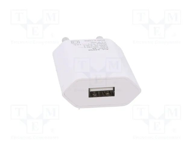 GOOBAY Alimentador de Impulso 5W con Salida USB y USB C, Blanco