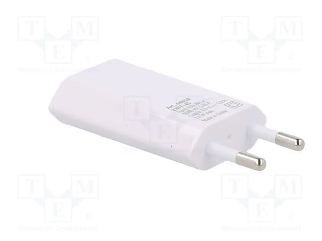 GOOBAY Alimentador de Impulso 5W con Salida USB y USB C, Blanco